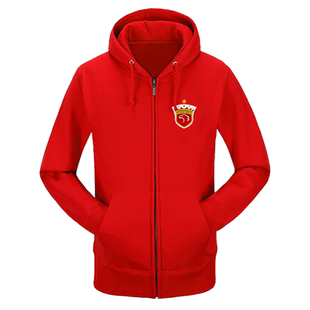 上海海港队服奥斯卡上港势不可挡有腔调开衫卫衣男女拉链连帽外套