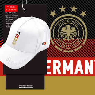 德国队德意志欧国联欧洲杯足球迷服鸭舌帽子男女防晒棒球帽