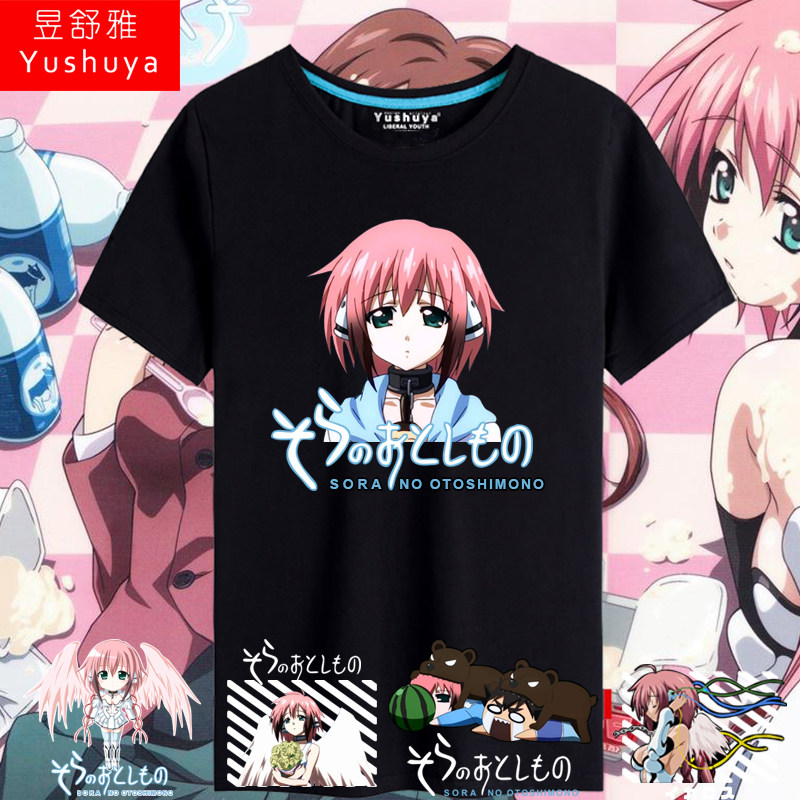 天降之物伊卡洛斯短袖学生t恤衫