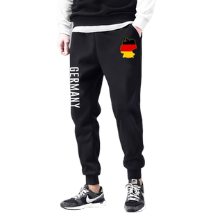 德国足球篮球周边德意志制造元素束小脚卫裤男女休闲裤子运动长裤