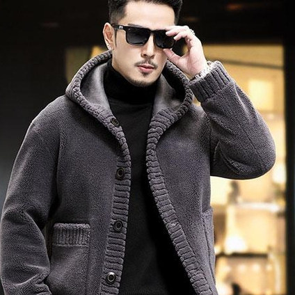 海宁隆仟2025新款羊羔毛外套