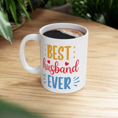 Best Husband Ever好丈夫礼物杯子咖啡杯简约水杯陶瓷马克杯夫妻