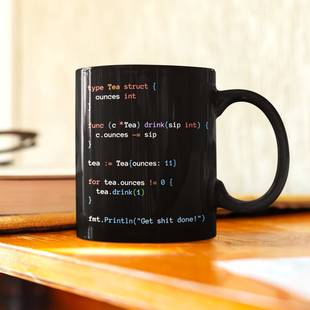 Golang_Code_Mug_for_Tea_Love陶瓷****员马克杯子创意咖啡杯现货