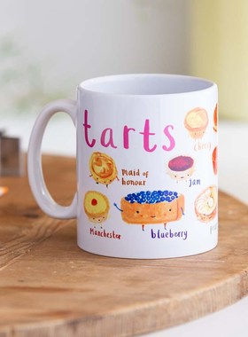 Tarts_Ceramic_Mug馅饼甜点杯陶瓷马克杯水杯创意图案杯咖啡杯