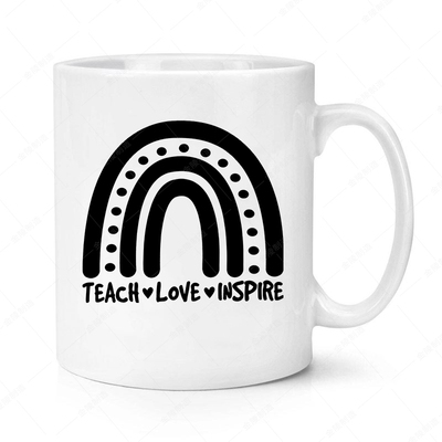 教导-爱-激励老师节日礼物办公室陶瓷马克杯水杯杯子杯mug18