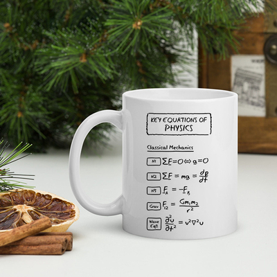 Key Equations of Physics物理学的关键方程马克杯子大学数学礼物