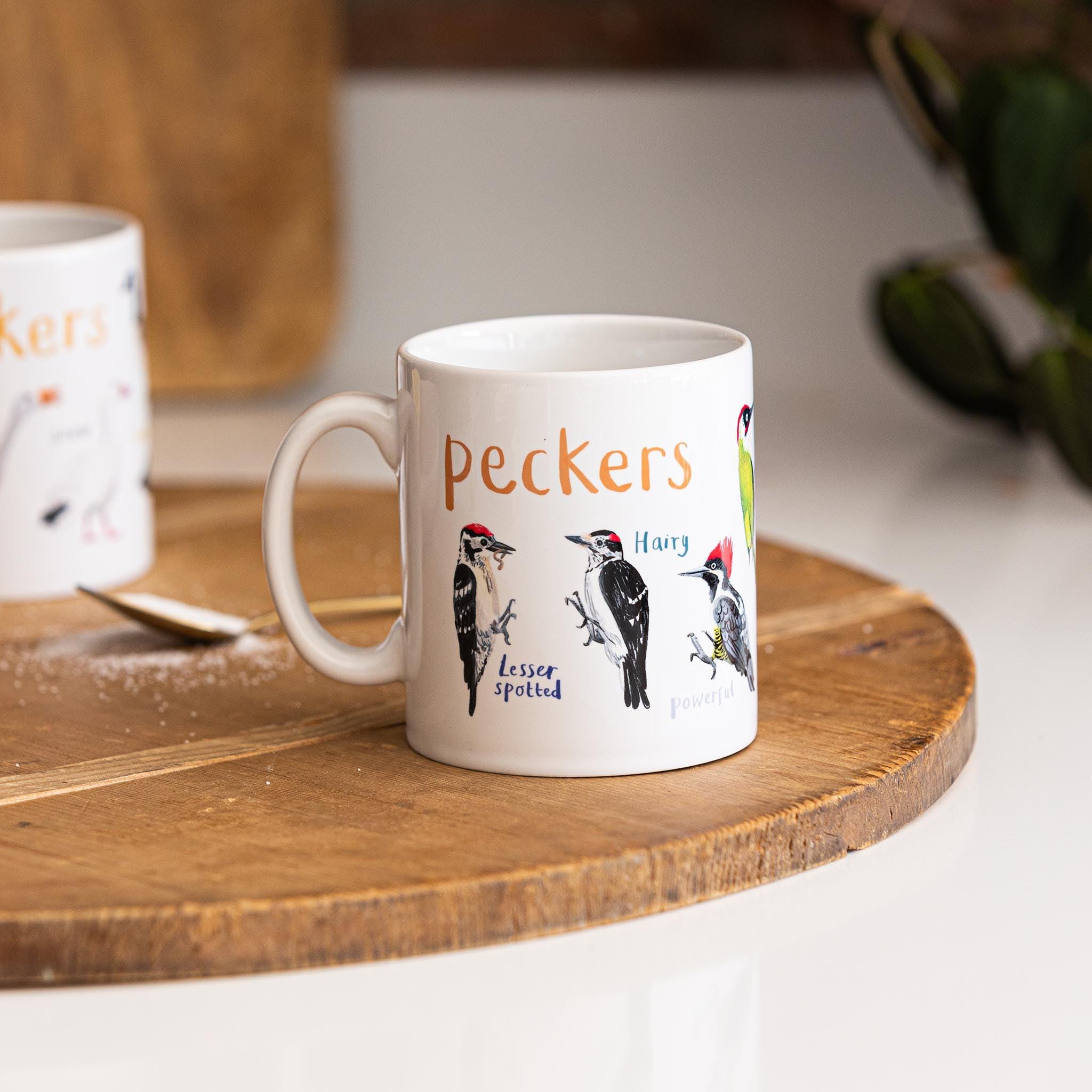 Peckers_CeramiBird啄木鸟小鸟杯陶瓷马克杯水杯创意图案杯咖啡杯
