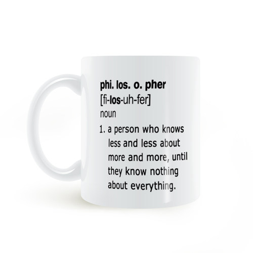 Philosopher definition mug哲学家的定义陶瓷马克杯喝水咖啡牛奶