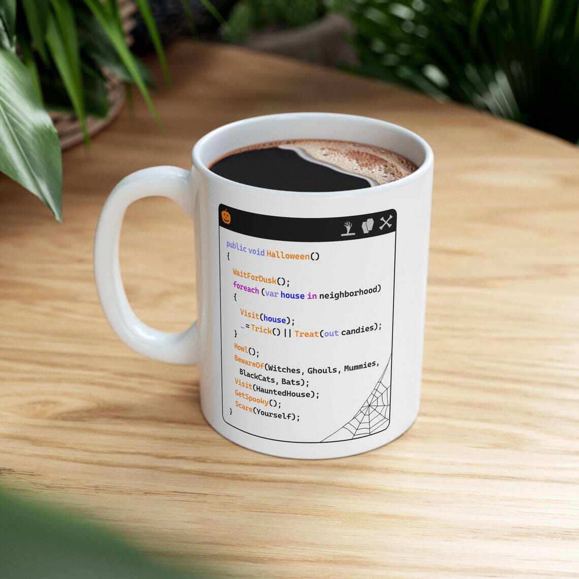 Funny_C#_Code_Halloween程序员有趣礼物马克杯子创意咖啡杯现货