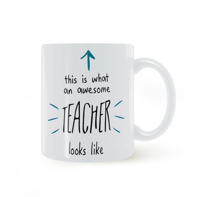 Awesome Teacher好老师箭头杯令人惊叹的老师马克杯开学毕业礼物