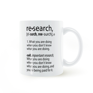 Research Definition Mug研究的定义马克杯陶瓷咖啡水杯礼物