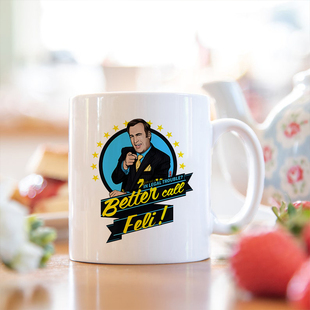 美剧风骚律师Better Call Saul马克杯纪念品牛奶咖啡陶瓷水杯礼物