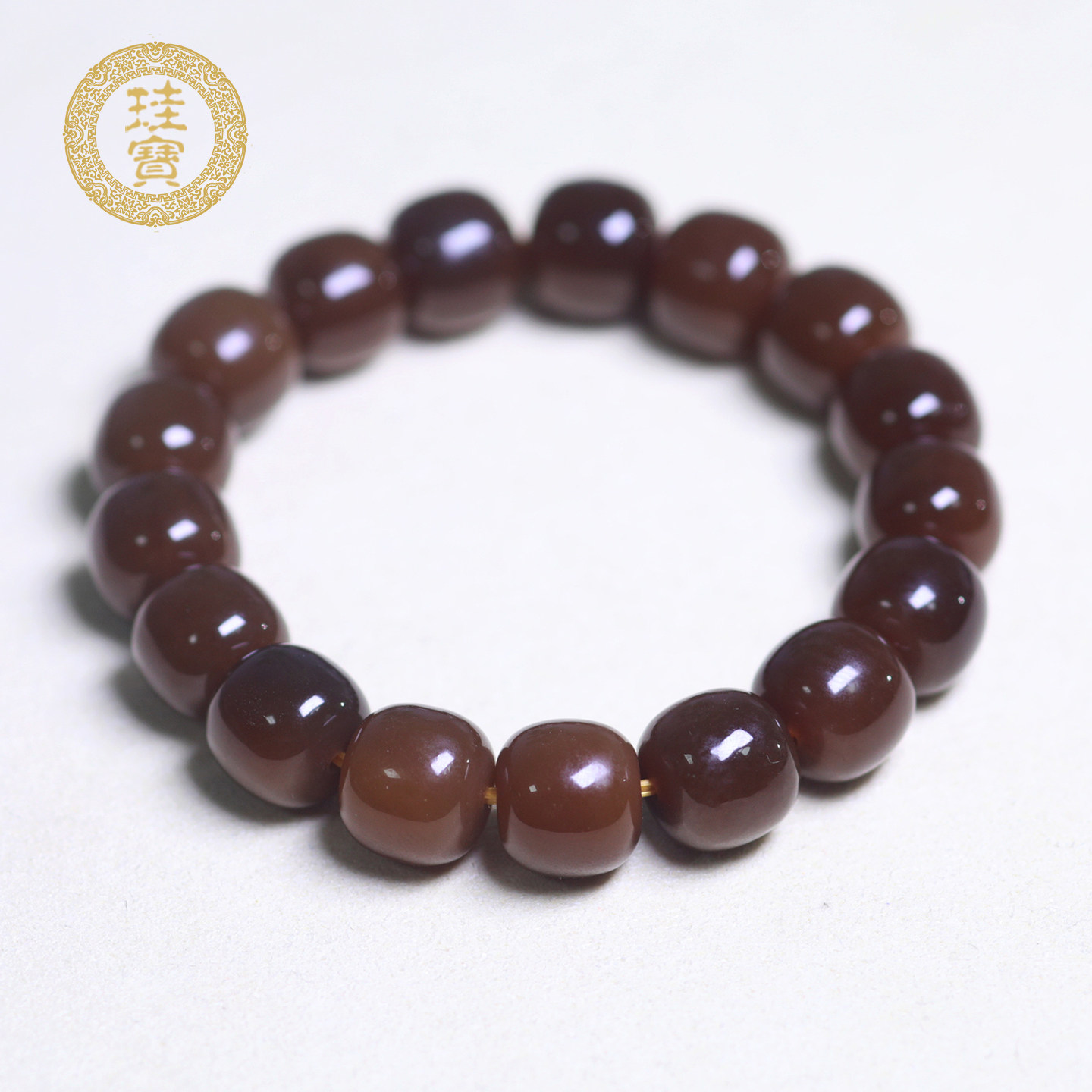 珪宝和田玉糖玉手串约11*12mm
