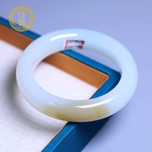 珪宝和田玉糖羊脂玉手镯56.5mm