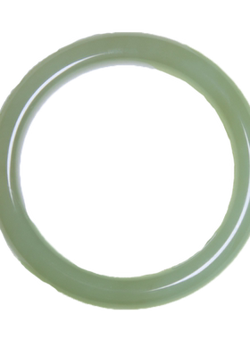 珪宝和田玉高冰湖水绿手镯女款平安镯天然玉石玉镯子内径58mm1013