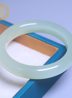 珪宝和田玉高冰晴水手镯女59.3mm