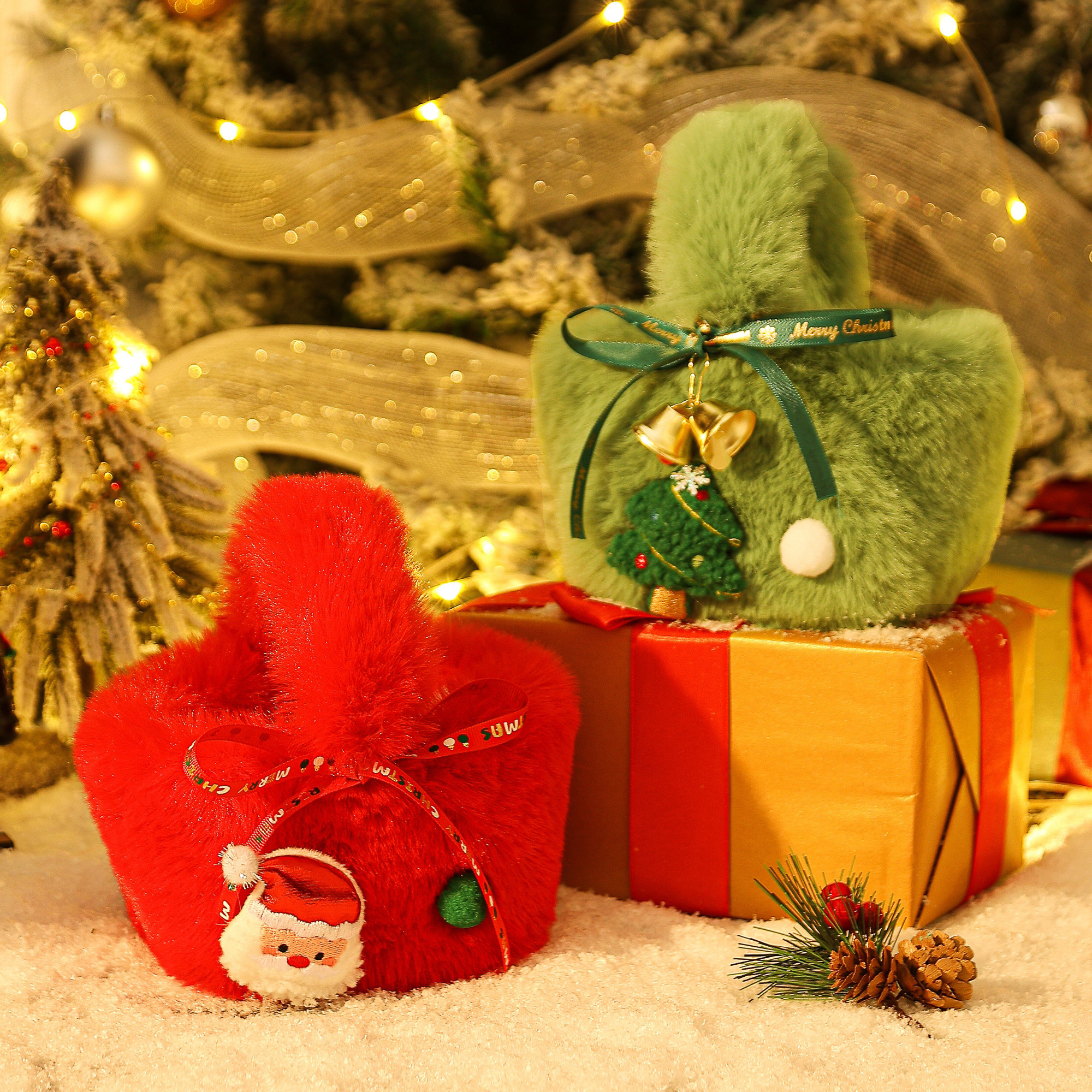 新年小礼物送儿童幼儿园糖果袋创意礼品袋闺蜜元旦节苹果包装礼盒