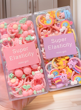 婴儿拇指发圈不伤发小号头饰儿童皮筋女童宝宝扎头发绳高弹力头绳