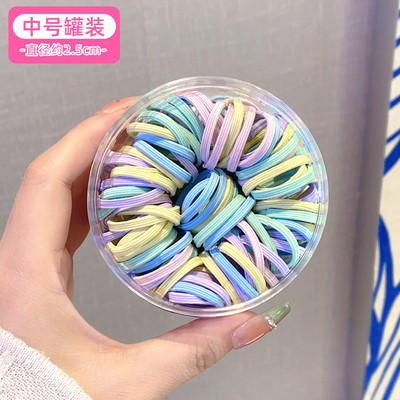 儿童橡皮筋高弹力发圈宝宝耐用发绳弹性好女童扎头不伤发马尾发饰 — 3