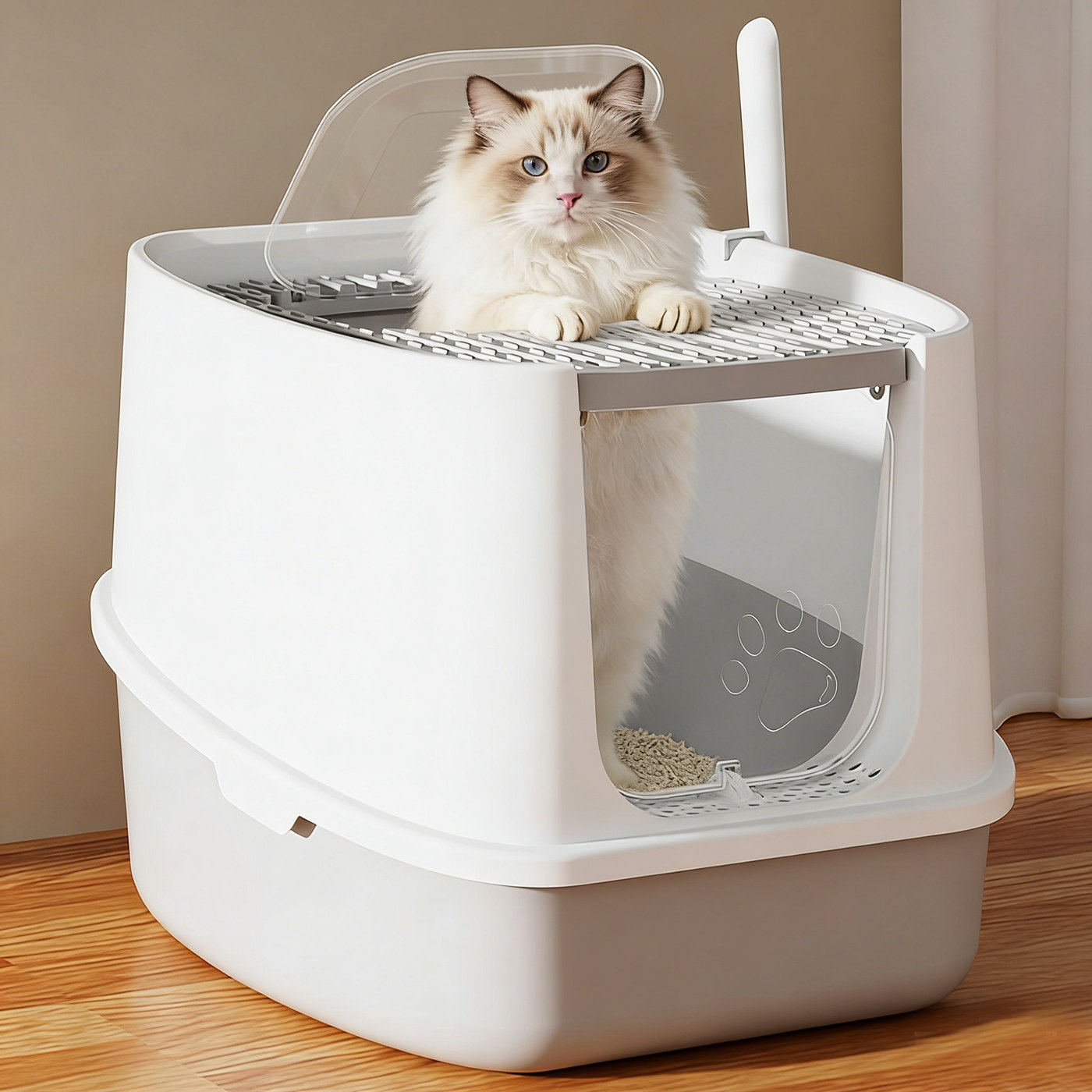 猫砂盆超大号全封闭防臭！图片
