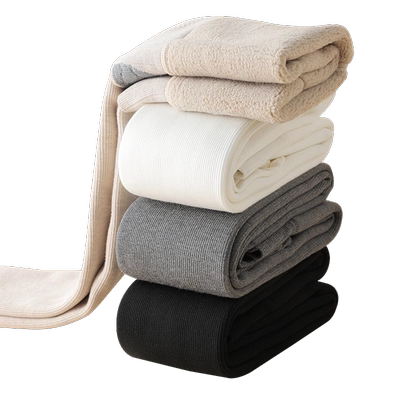 女童黑色打底裤冬季加绒加厚