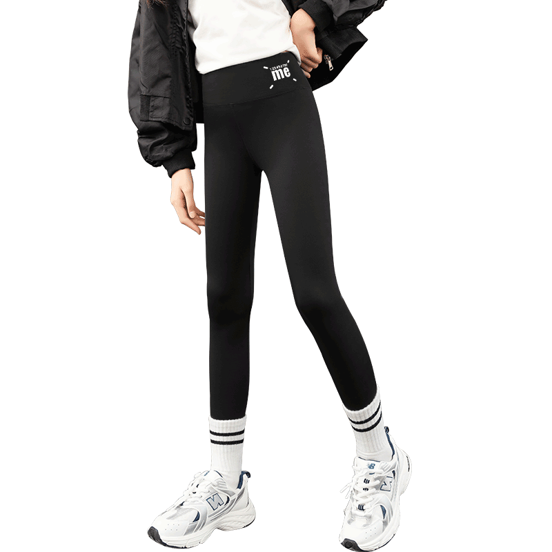 女童鲨鱼裤加绒加厚冬季打底裤