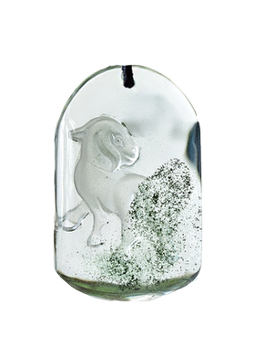 绿幽灵水晶十二生肖羊吊坠饰品