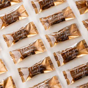 手工糖果包装纸太妃牛轧糖包装袋糖纸雪花酥糖果纸海盐杏仁机封袋