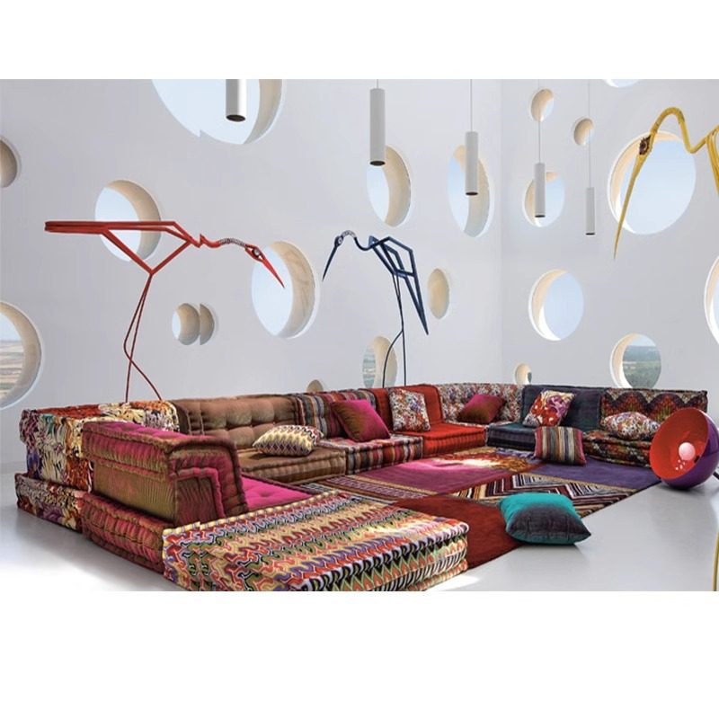 北欧罗奇堡彩色沙发多组合别墅客厅法国民宿大户型设计师麻将沙发,住宅家具,布艺沙发,淘宝优惠券,粉丝福利购,淘宝优惠卷