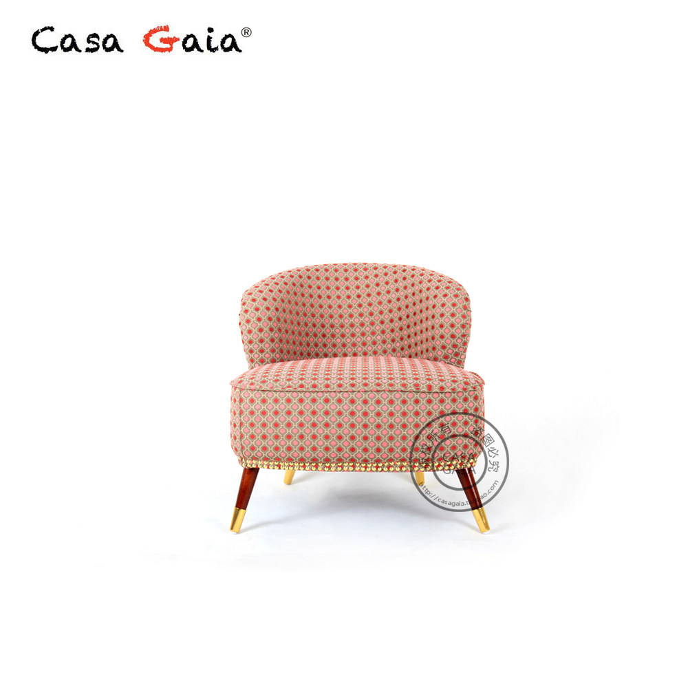 CASA GAIA 意大利设计师款现代创意简约客厅沙发椅酒吧布艺单人位