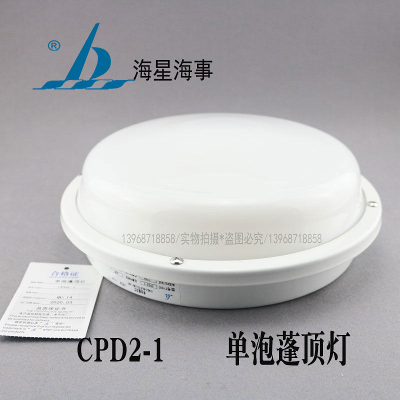 海星船用单泡蓬顶灯CPD2-1 白炽应急舱室吸顶灯220V60W厂家直销