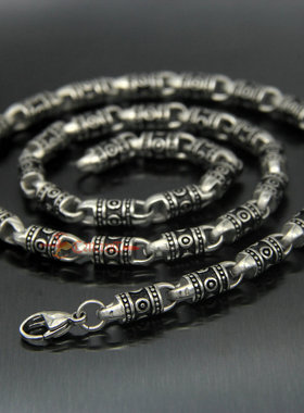 民族风男士钛钢情侣礼物挂饰项链