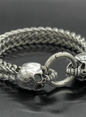 欧美风鬼头男士饰品手链