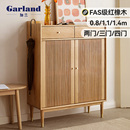 加兰实木鞋 橡木柜子储物柜 柜简约现代家用门口玄关柜阳台北欧新款