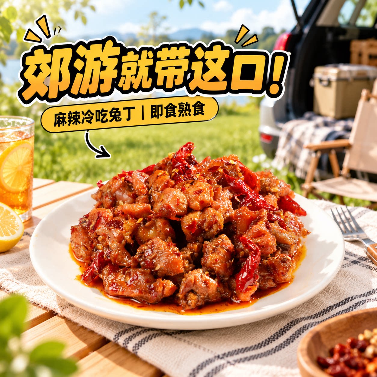 肖三婆冷吃兔四川特产麻辣兔丁图片