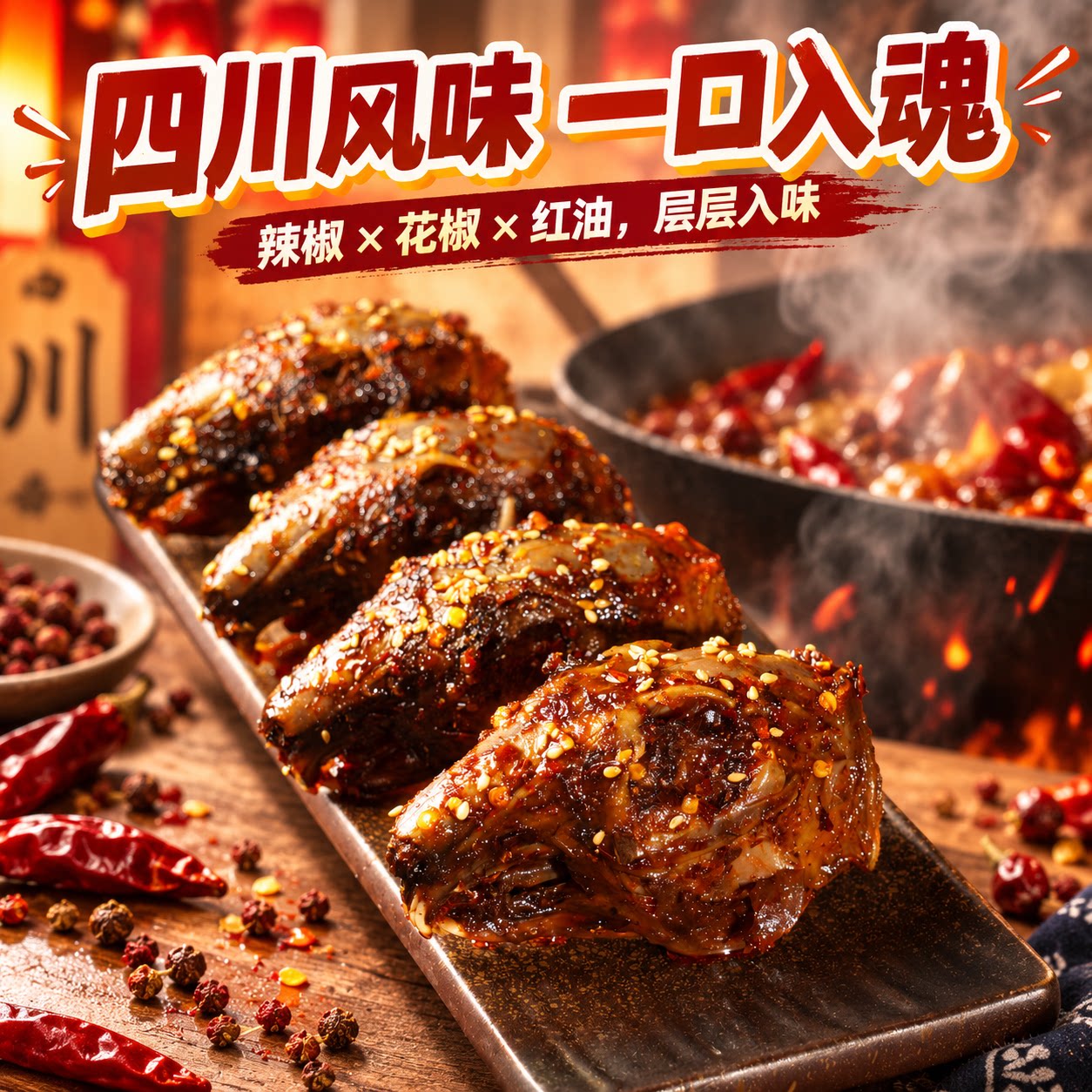 成都老妈兔头四川特产自贡冷吃兔麻辣卤味熟食即食下酒菜肖三婆图片
