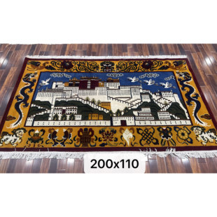 器世界尼泊尔纯手工羊毛藏毯佛堂挂毯布达拉宫毯客厅别墅毯