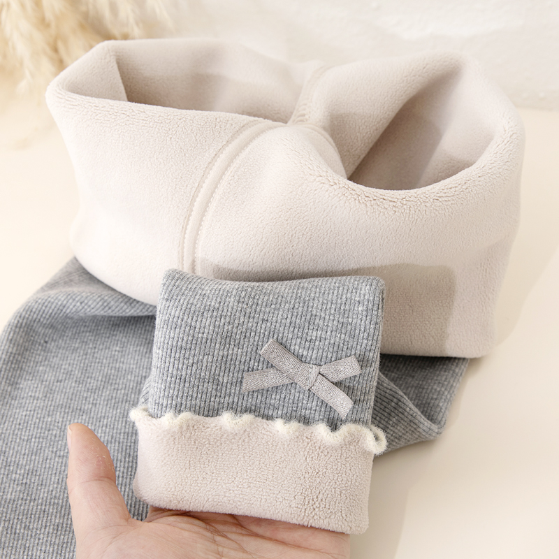 女童打底裤秋冬季加绒纯棉长裤子