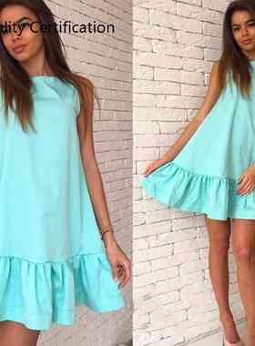 2020 new dress fashion casual mini beach dresses