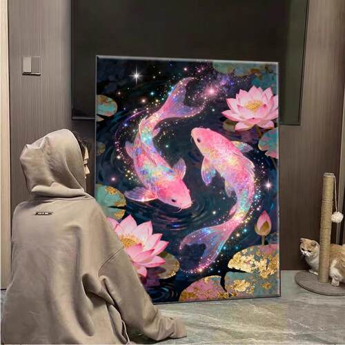 招财锦鲤满钻钻石画2026新款