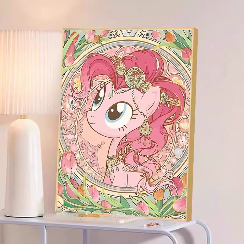 小马宝莉钻石绣手工DIY满钻卧室卡通动漫儿童房间装饰钻石画2026