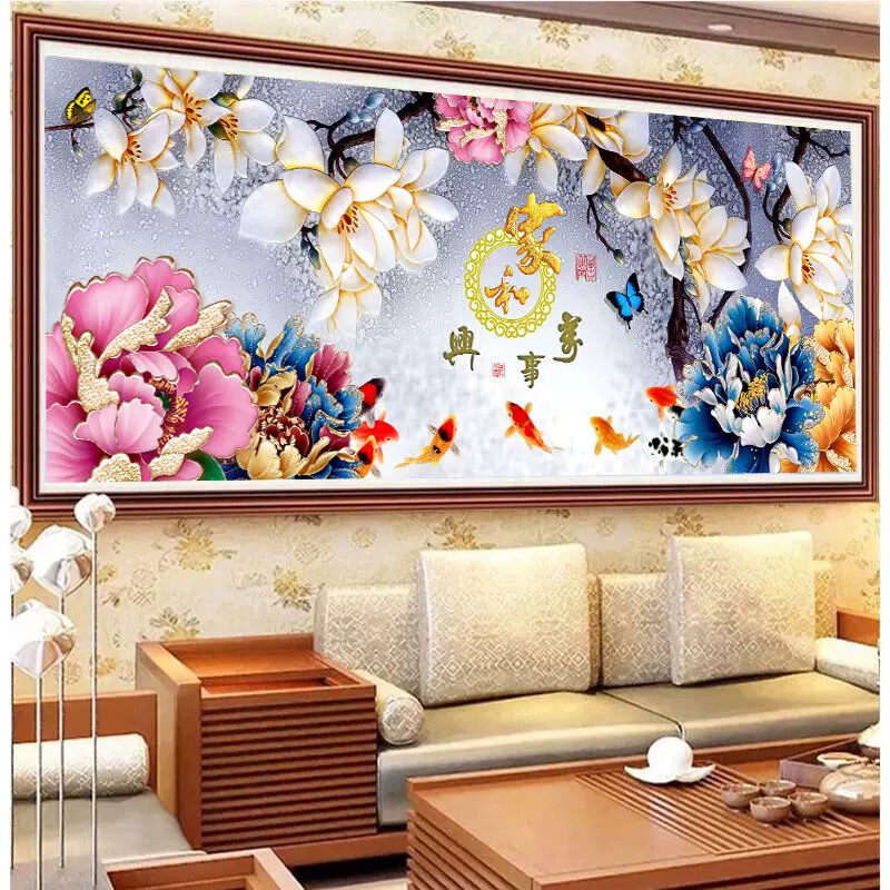 家和万事兴中式满钻钻石画