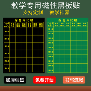 学校班级综合评比表磁性小组积分表黑板贴班级评分表各组竞赛表