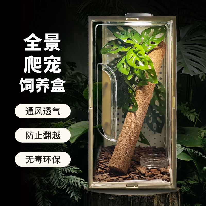 透明透气守宫树蜥爬宠饲养盒