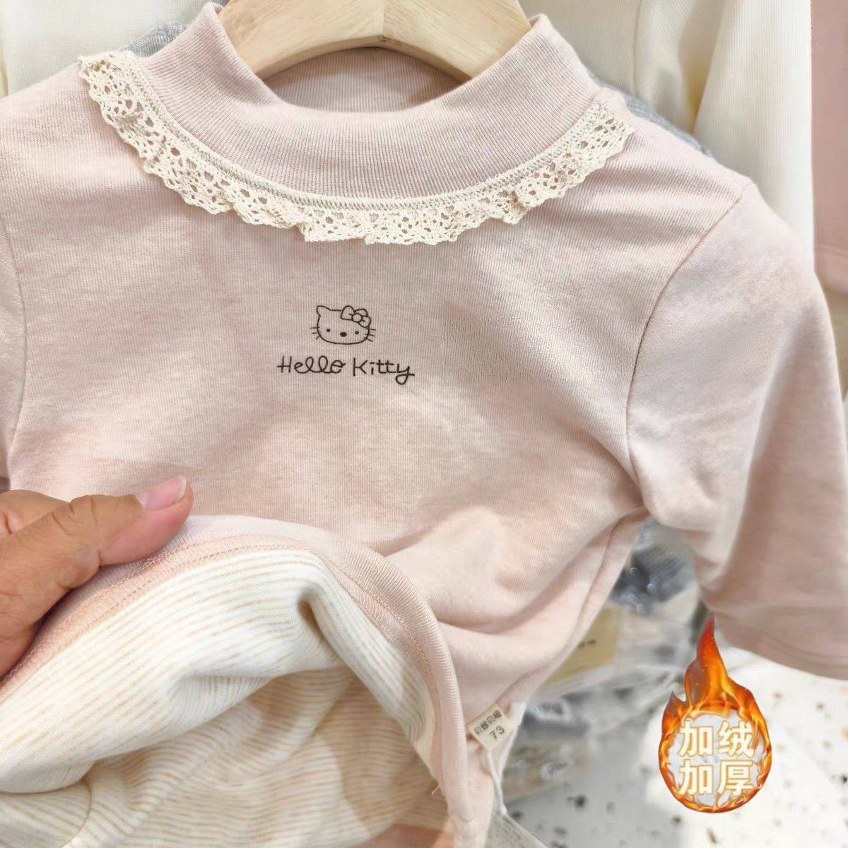 超柔软女童秋冬蚕丝保暖