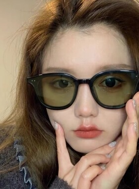 少女jennie同款小脸茶棕色太阳镜