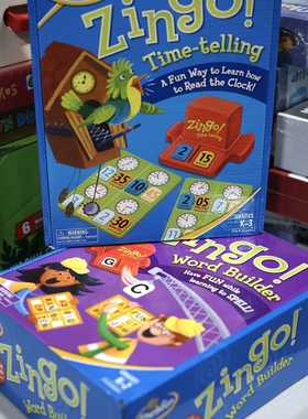 Thinkfun眼明手快英语单词Zingo游戏儿童益智玩具专注反应力