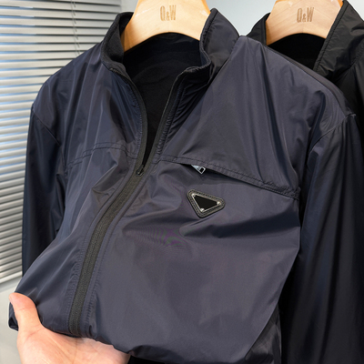 品牌高端奥利绒两面穿夹克男