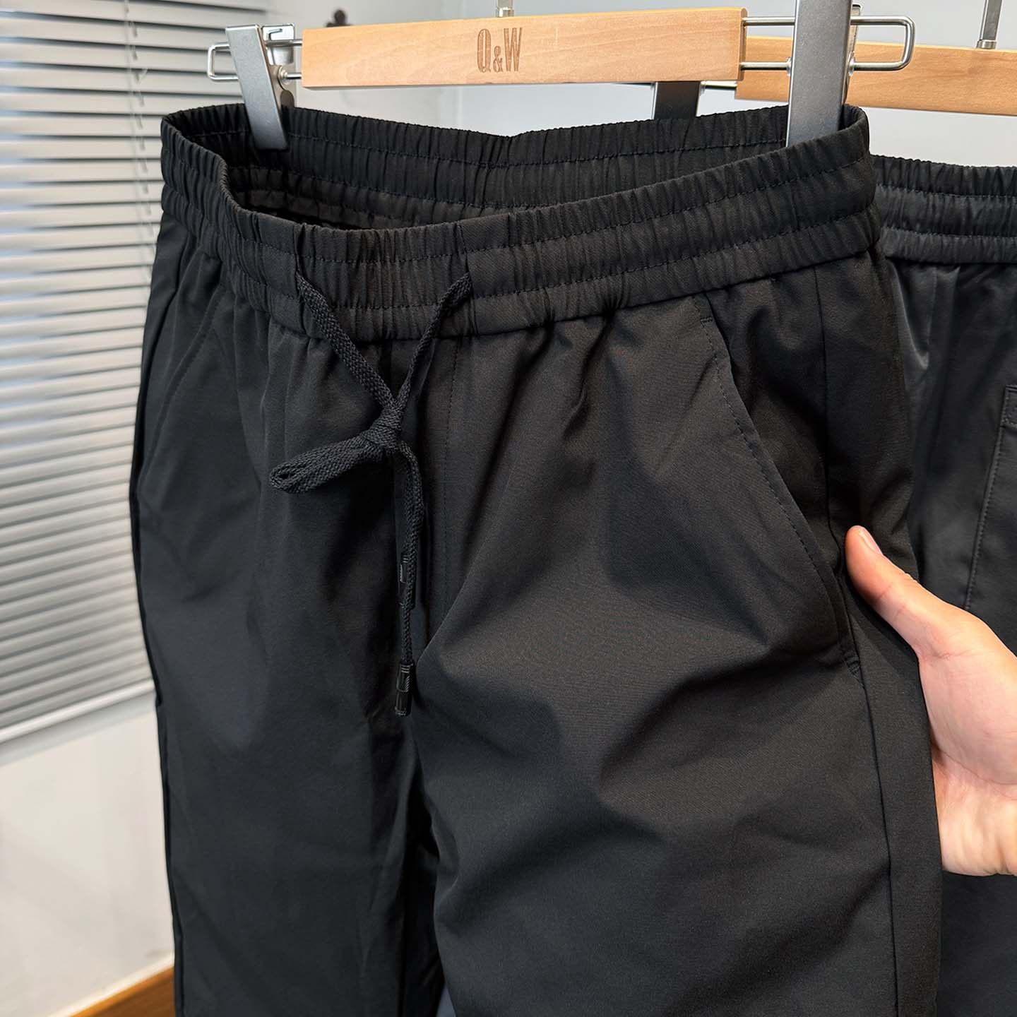 90白鸭绒羽绒裤男款外穿纯色百搭松紧腰休闲裤男装冬季加厚直筒裤,男装,羽绒裤,淘宝优惠券,粉丝福利购,淘宝优惠卷