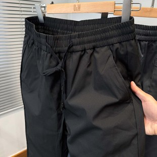 90白鸭绒羽绒裤男款外穿纯色百搭松紧腰休闲裤男装冬季加厚直筒裤